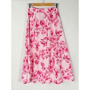 Zara Pink Floral Maxi Skirt